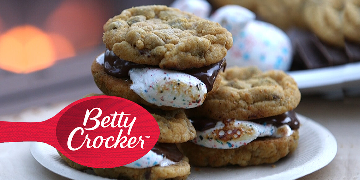 Some PEEPS baked cookies, with Betty Crocker Logo