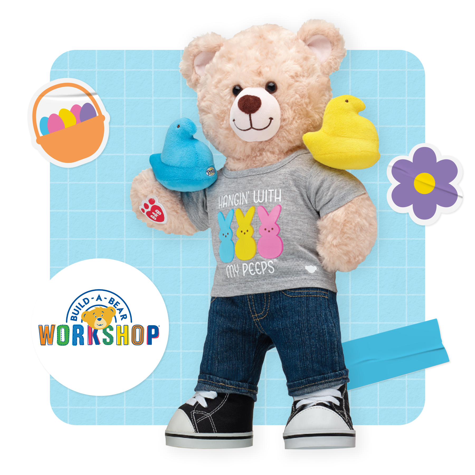 Bear in PEEPS® t-shirt