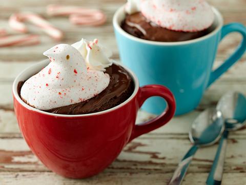 Peppermint Flavored PEEPS® Hot Chocolate Mug Cake