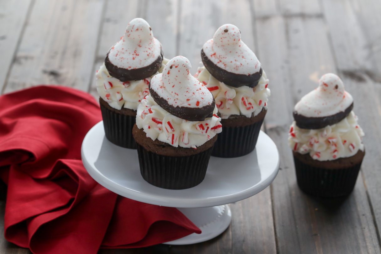 PEEPS® Chocolate Peppermint Cupcakes Recipe