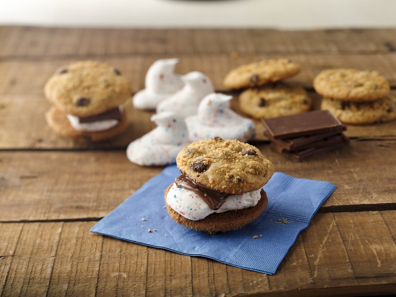 PEEPS® Chocolate Chip Cookie S'mores Recipe