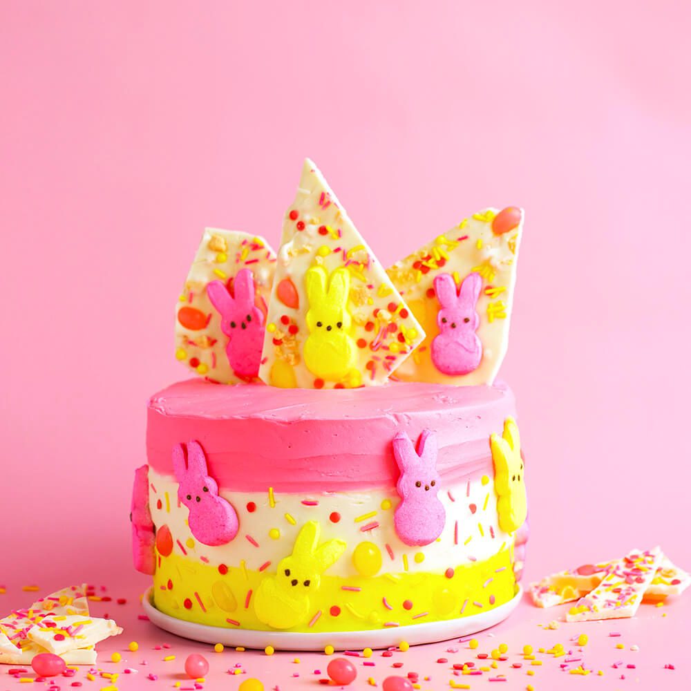 Strawberry Lemonade PEEPS® Bark Cake