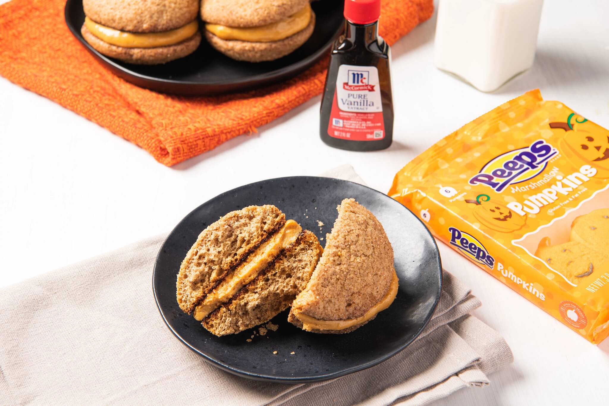 Churro Whoopie Pies with Dulce de Leche Cream