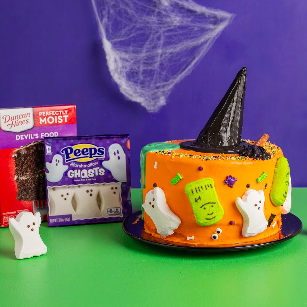 PEEPS® Witch Hat Halloween Cake