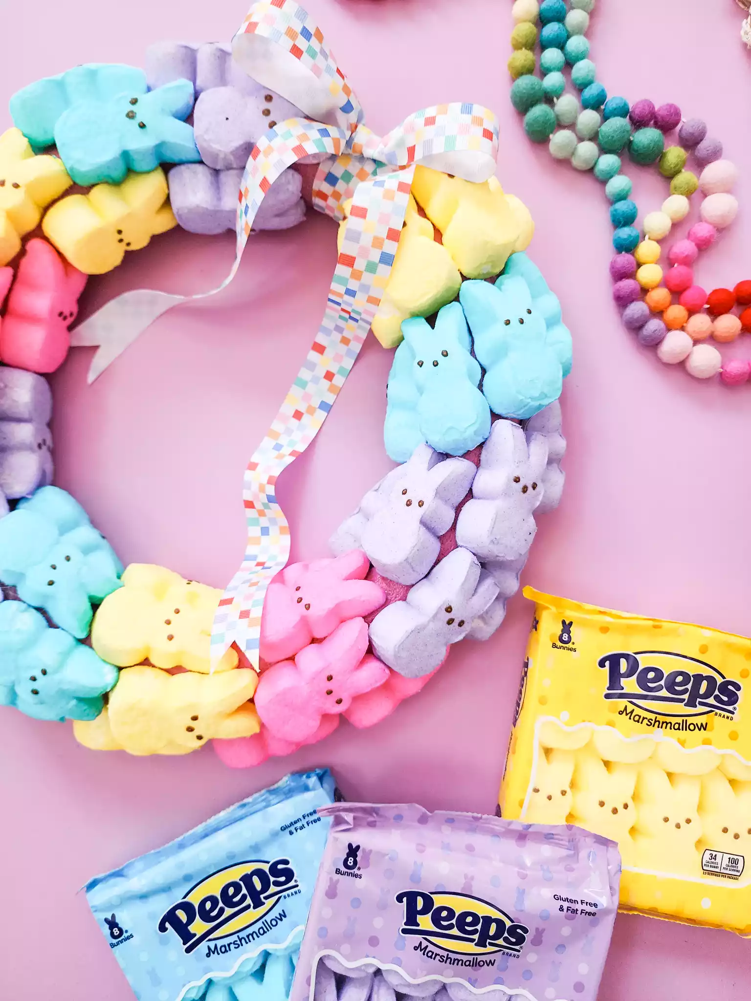 PEEPS® Bunny Wreath