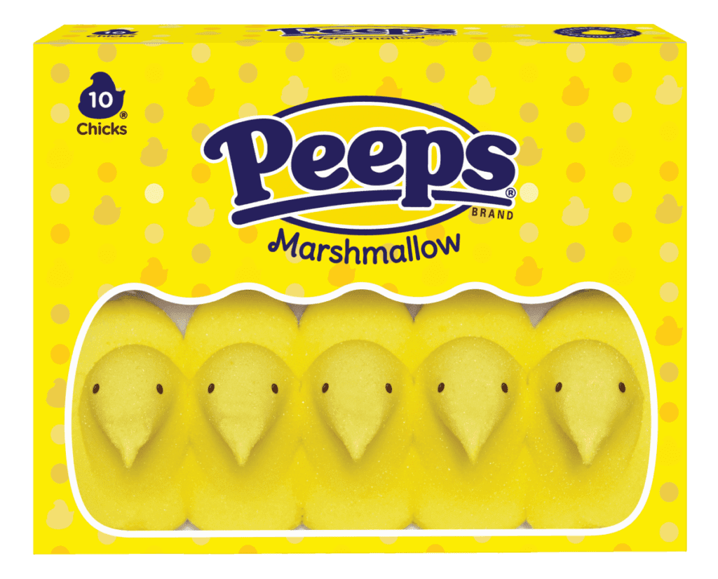 10 ct package of PEES Yellow Chicks